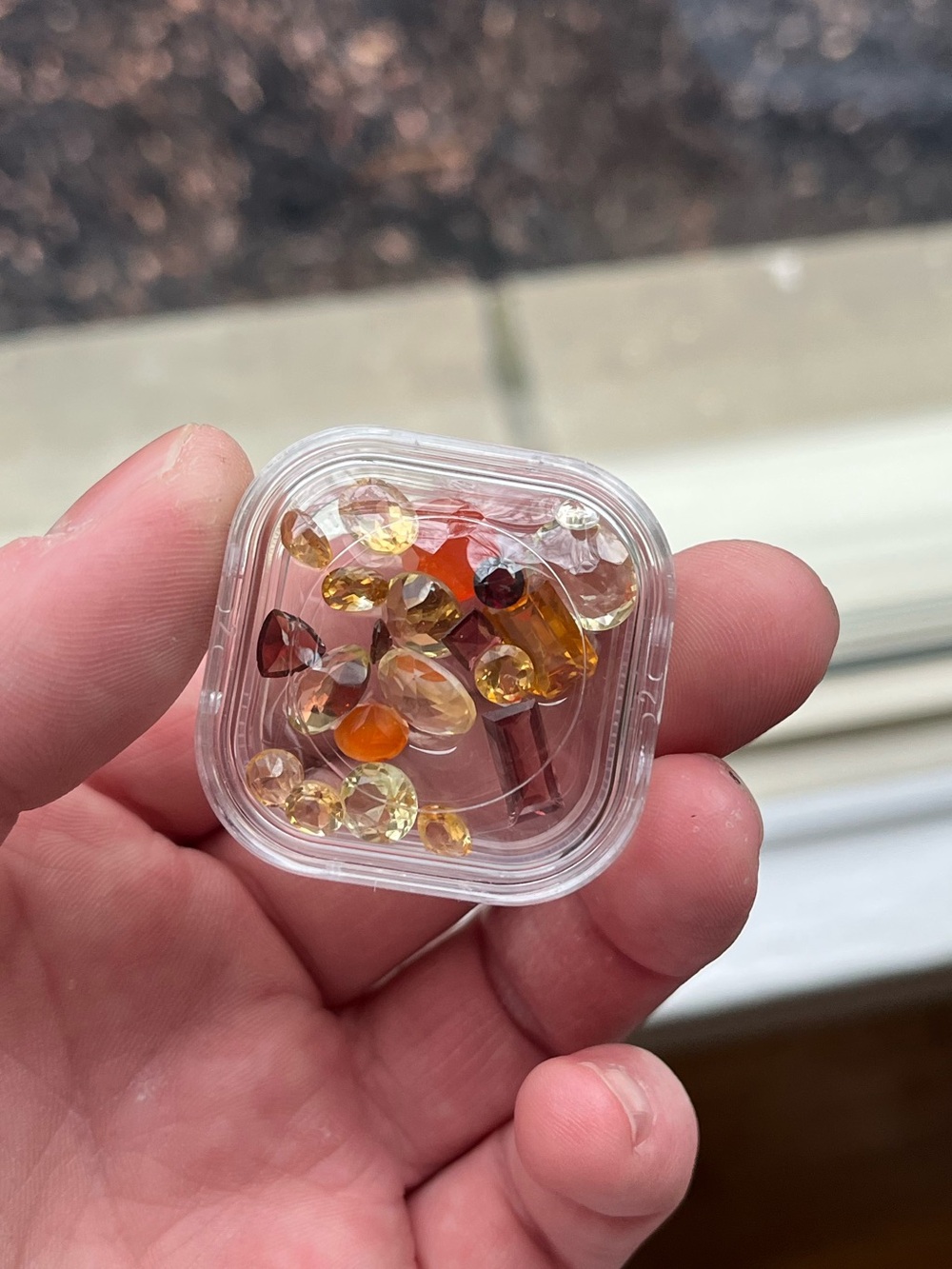 Natural Orange/Red Sapphire Parcel